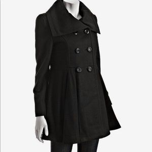 Betsey Johnson | Black Wool Peacoat - Size 6